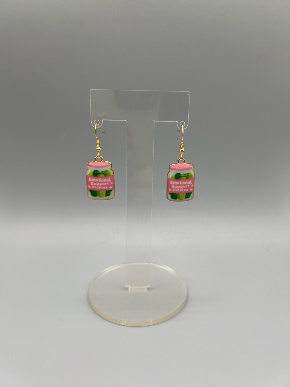 Pickle Can Dangle Earrings - Handmade